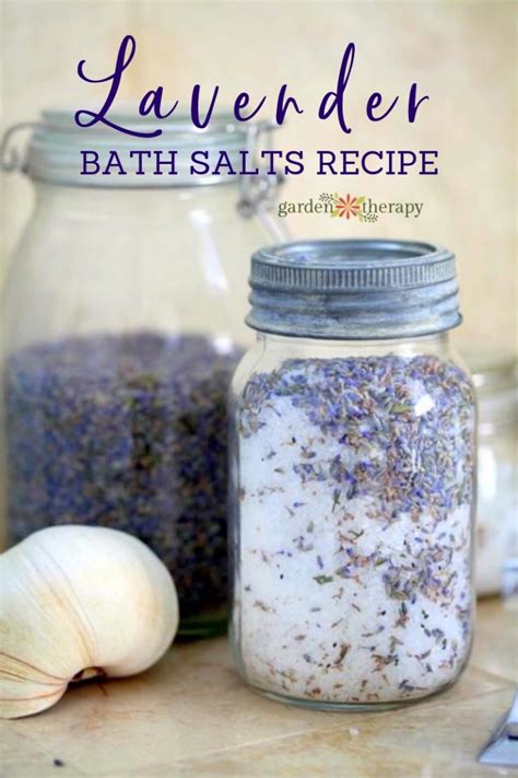 salt and lavender|homemade lavender bath salt recipe.